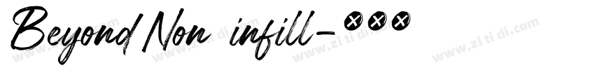 Beyond Non  infill字体转换